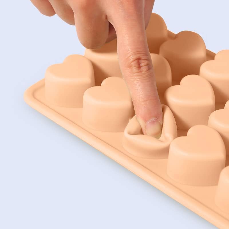 Ice Cube Tray,Heart Ice Cube Tray,21 Cells Mini Heart Shape for Whiskey Water Cocktail Drinks Wine Ice Cream Chocolate.