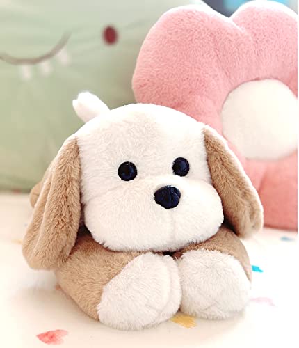 Uoozii 20" | 4 Pounds Brown Dog Weighted Stuffed Animals - Cute Weighted Plush Toy Comfort Big Weighted Plush Pillow Gifts For Kids & Adults (20" | 4 Lbs, Brown Dog) #TOP7