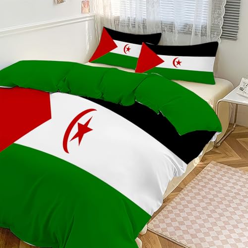 Housse de couette drapeau Sahara Occidental pour la déco de chambre de votre enfant