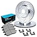 For 2014-2015 Mazda 6 Front Drill/Slot Brake Rotors Kit + Ceramic Brake Pads