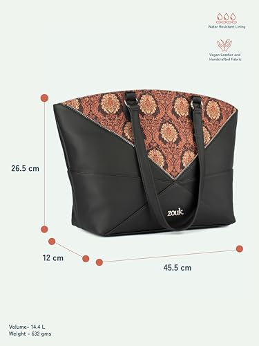 Image of ZOUK Rhea Kapoor Tote Bag - | Elegant Vegan Leather Tote for Women |