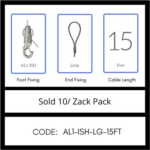 GRIPPLE UL Approved Angel Integrated Hook Hanger, Sold 10/Zack Pack, Made in USA 9 (AL1-ISH-LG-15FT)