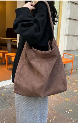 Image of Slouchy Suede Hobo Bag Women Satchels Shoulder Crossbody Purse Tote Handbag