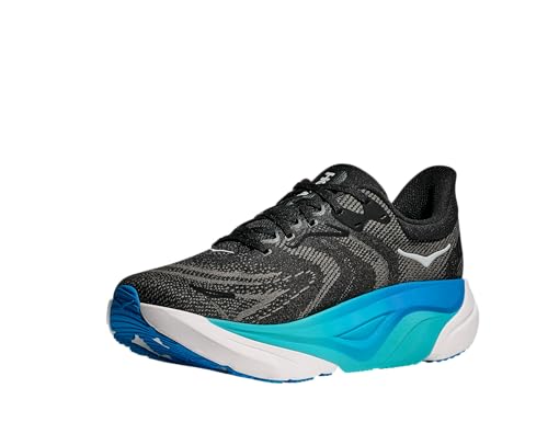 Hoka Men's Arahi 8 Sneaker, Black/Skyward Blue, 11.5