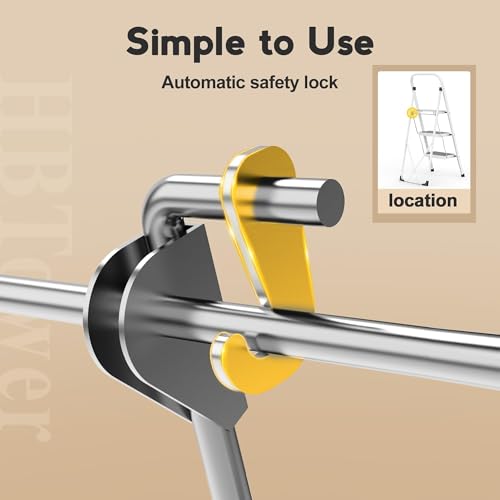 image for HBTower Step Ladder Folding Step Stool Step Ladder, Step Stool for Adu