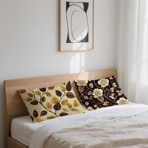 Hojas decorativa cojines sofá impermeables que evitan manchas y humedad 7