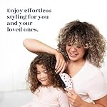 Crave Naturals Glide Thru Detangling Hair Brush for Adults and Kids - Detangler Hairbrush for Curly or Straight, Wet or Dry Hair - Gentle on Tangles Comb - Purple and Pink Hearts (Pack of 2) - Image 2