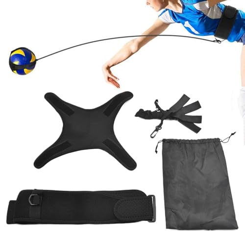 Equipo de práctica de voleibol | Equipo de ejercicio de ajuste de voleibol, herramienta de práctica de servir, para interiores y exteriores, patio, escuela, torneo