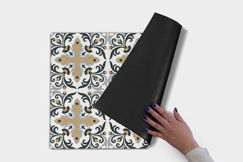 Tapis décoratif géométrique Tulup pour une entrée propre