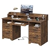 Bestier Farmhouse Executive Desk