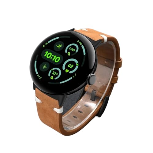 [ANGIRSFPO] U[Xgbv Google Pixel Watch 3 45mm XgohANZT[oh Google Pixel Watch 3 2 1 41mm YuXbgɓK(Black brown-2,For Pi