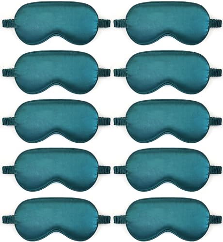 10 Pack Sleep Mask,Silk Eye Mask,for Night Sleeping,Office, Travel,Party Games,Suitablefor