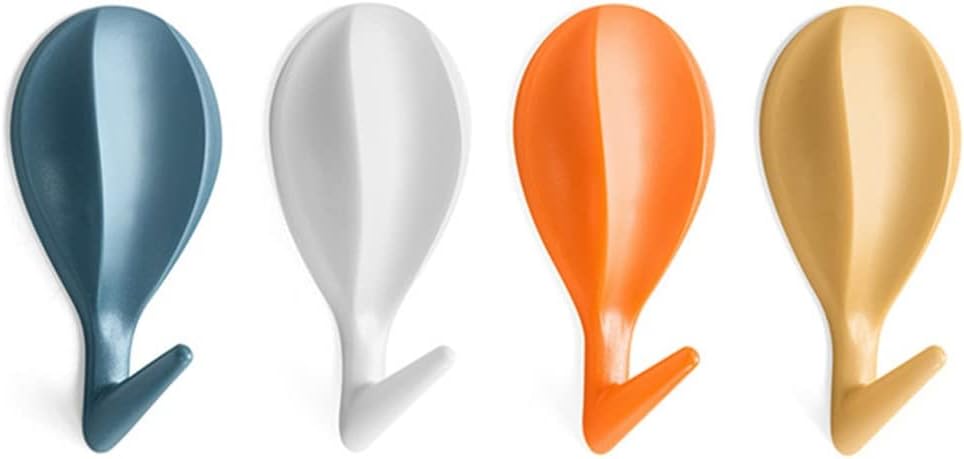 ABS Wall Hook Clothes Towel Mask Hanger Self-Adhesive Bathroom Kitchen Hook, Key Storage Box Rack Home Decoration