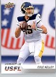 2023 Upper Deck USFL Base #5 Cole Kelley Memphis Showboats Official United States Football League Trading Card in Raw (NM or Better) Condition