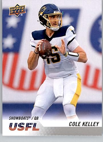 2023 Upper Deck USFL Base #5 Cole Kelley Memphis Showboats Official United States Football League Trading Card in Raw (NM or Better) Condition