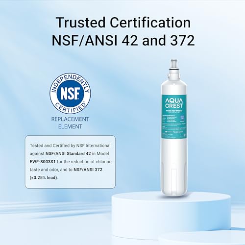 AQUA CREST F-2000, F-1000 Water Filter, Replacement for Sub-Zero 4204490, 4290510, Compatible with F-2000&F2000s, F-1000, F-3000&F-3000S, AquaPure AP Easy C-Complete, Subzero 4204490,NSF/ANSI 42 - Thumbnail 2