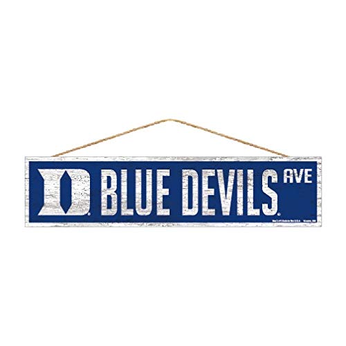 NCAA Duke Blue Devils Sports Fan Home Decor, Team Color, 4x17