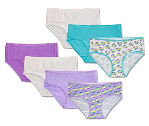 Fruit of the Loom Girls Breathable Underwear,Assorted, Multipack (12, Cotton Mesh - Hipster (Assorted) - 7 Pack)