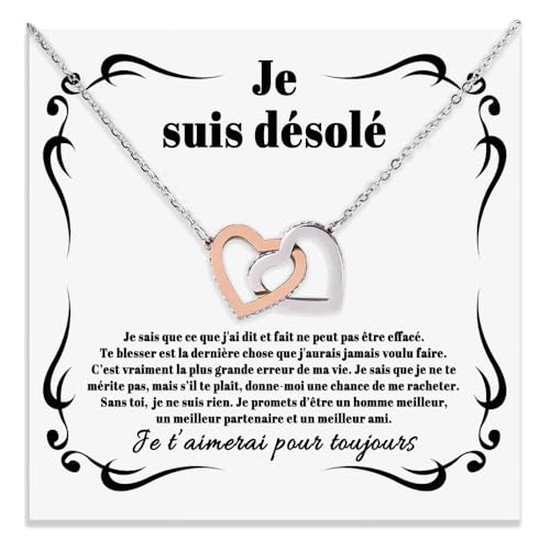 Collier femme en argent avec dédicace : idée cadeau anniversaire et réconciliation