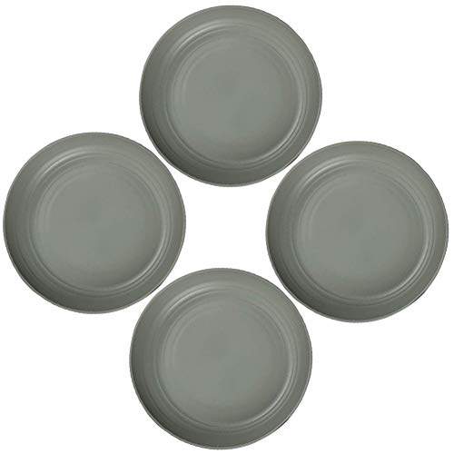 Greenandlife 4Pcs/8.8Inch Dishwasher & Microwave Safe Dinner Plates - Lightweight & Unbreakable,Non-Toxin, Bpa Free And Healthy For Kids Children Toddler & Adult (Grey) #TOP7