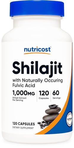 Nutricost Shilajit Capsules (1,000 mg Per Serving) (120 Capsules) - Shilajit Extract with Naturally...