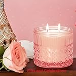 Chloefu LAN Rose Candle, Pink Candles Gifts for Women, Large 2-Wick Sandalwood Candle for Home,Strong Scented Candles for Home Decorative, Romantic Candles Gifts for Valentine's Day, Anniversaries - Image 4