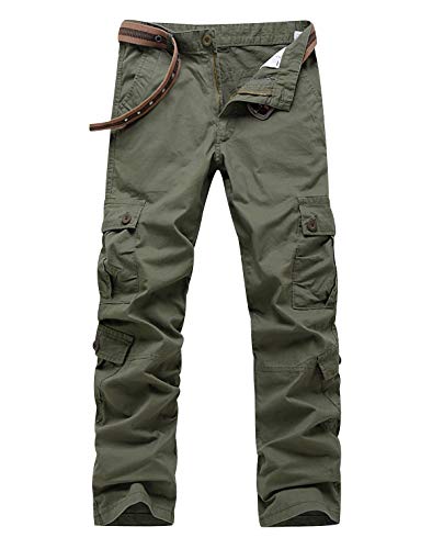Pantalon Cargo Homme Pantalon Battle Militaire Travail Randonnée Large Pants Multipoches Pantalon Armée Baggy Stretch Slim Ville Fitness Décontracté...