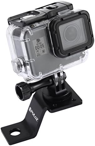 PULUZ Motorcycle Mirror/Pinch Bolt Mount Fixed Metal Bike Holder Mount for DJI Osmo Action/GoPro Hero 7 / Hero 6 / Hero 5 Hero 4 Session Xiaoyi MiJia Sport Camera