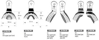Dental Impression Tray Set, 6 pc Partial, S.S.