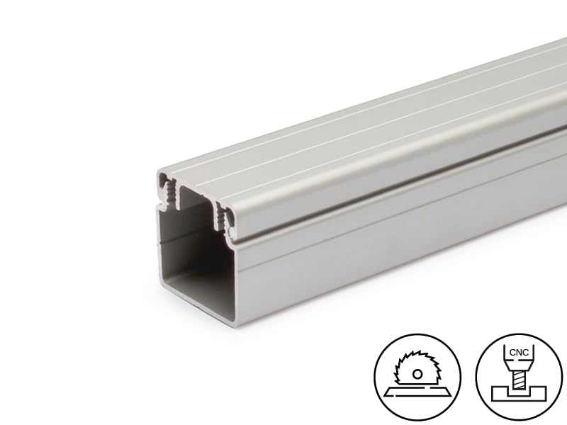 Kabelkanal und Deckel aus Aluminium Profil 30x30 Alu: 2000mm