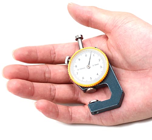 Driak 0-10Mm Dial Thickness Meter Gauge 0.1Mm Depth Tester For Paper Film Leather Thickness Measuring Tool #TOP2