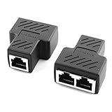  RJ45 1 à 2 Ports Femelle à Femelle réseau Ethernet Socket LAN Splitter Adapter 2 PCS