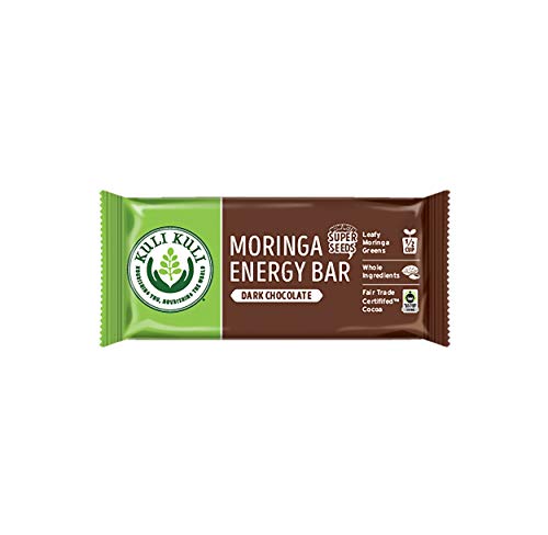 Kuli Kuli Moringa SuperFood Energy Bar, Dark Chocolate, 1.6 Ounce Bars