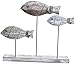 FRECI Nautical Theme Hand Carved Wooden Fish Decoration Wood Fish Home Decor Table Centerpiece - 3 Fishes