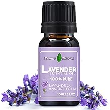 Lavender Essential Oil, 100% Pure, Undiluted, Natural, Premium Grade, Organic, Lavender Oil for Diffuser or Skin Products, 10ml 0.33 fl oz, Lavandula Angustifolia for Home Fragrance and Cosmetics