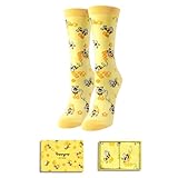 HAPPYPOP Bee Gifts for Women - Honey Yellow Bee Socks for Beekeeper Teens, Bumblebee Insect Bug Lover Gifts for Animal Watchers Keepers