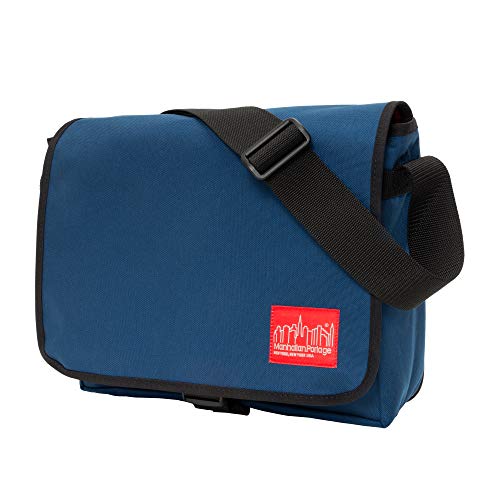 Manhattan Portage Deluxe Computer Bag 13 Inch Padded Laptop Sleeve Spacious Compartment Attach To Rolling Luggage Water Resistant Cordura (Navy)