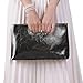 Crbeqabe Clutch Purses for Women Formal Evening Bags PU Leather Fashion Purse Handbag for Prom Cocktail Wedding with Chain