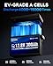 MEYULMOL 12V 300Ah LiFePO4 Lithium Battery, Upgraded 200A BMS System, Up to 15000+ Cycles Life, 3840Wh Rechargeable Lithium Battery with Low-Temp Protection for RV Solar Marine Solar Panel Camping