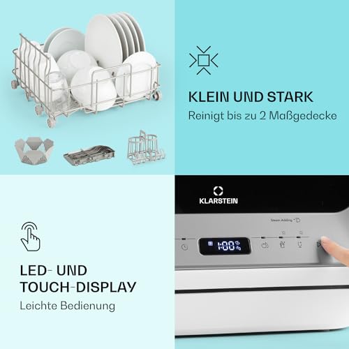 Tischgeschirrspüler Klarstein Amazonia Mini mit 6 Programmen