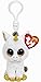 TY Glubschis - Pegasus Einhorn, weiß/gold - Beanie Boos - Schlüsselanhänger - 8,5 cm
