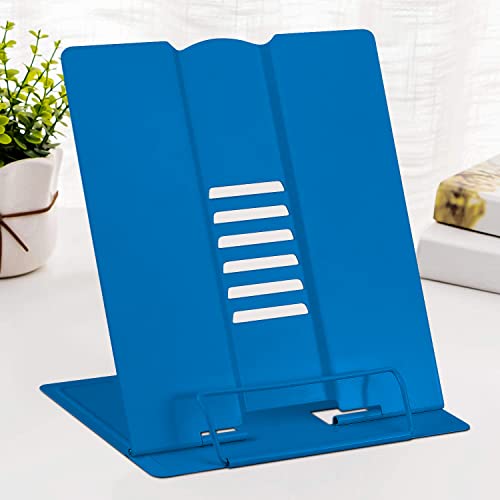 Large Deep Blue Metal Book Stand