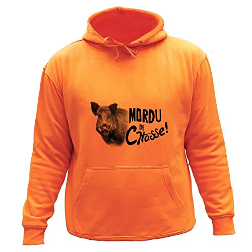 AtooDog - Sudadera de caza, mordu de caza, correa, Hombre, naranja, 9-11 Años