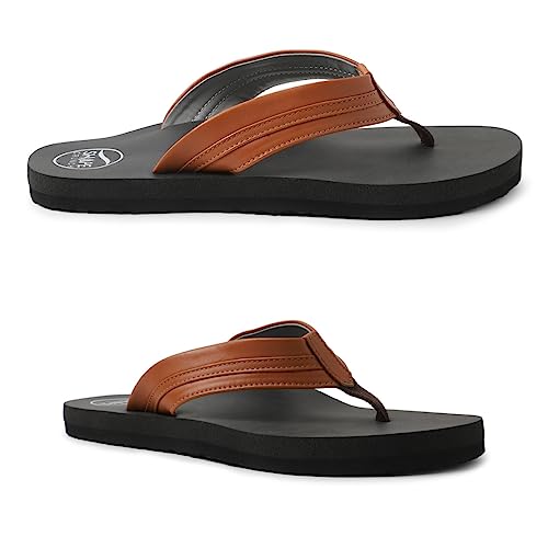Image of SHAPECRUNCH Arch Support Slippers for Men - Ortho Slippers with MCR Sole to Reduce Pressure on Feet, Joints, and Back