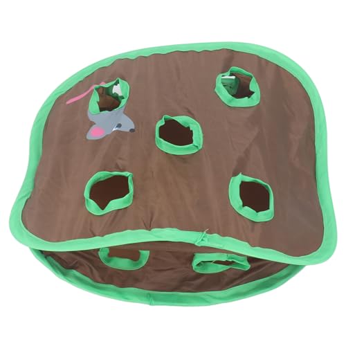 Brinquedo interativo de túnel de gato com 9 furos, dobrável, portátil, divertido para redução solitá