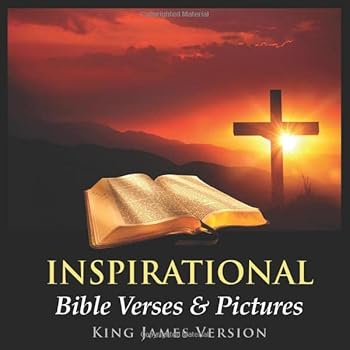 Paperback Inspirational Bible Verses & Pictures: King James Version Book