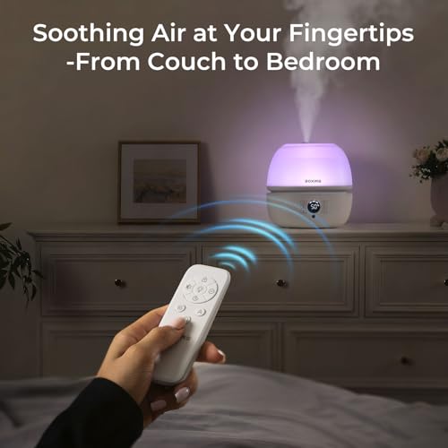 BOXING 3L Humidifier, Humidistat, Auto Mode, Remote, 7-Color Night Light - Image 3