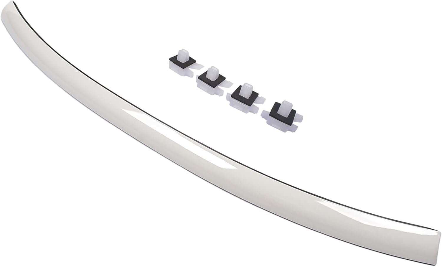 Top Windshield Molding 75503-35061-A0 Replacement for 2007-2014 Toyota FJ Cruiser Front Windshield Upper Reveal Molding with Side Clips Part# 75503-35060-A0, 75503-35010