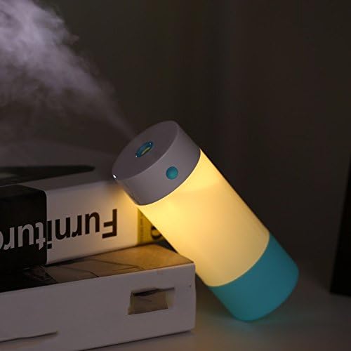 Genghuihui Air Usb Humidifier Home Mute Bedroom Office Humidifier Small Fog Tabletop Humidifier,Sky Blue Data Line
