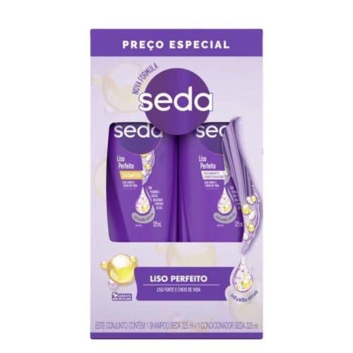 KIT SHAMPOO CONDICIONADOR SEDA LISO PERFEITO 325ML